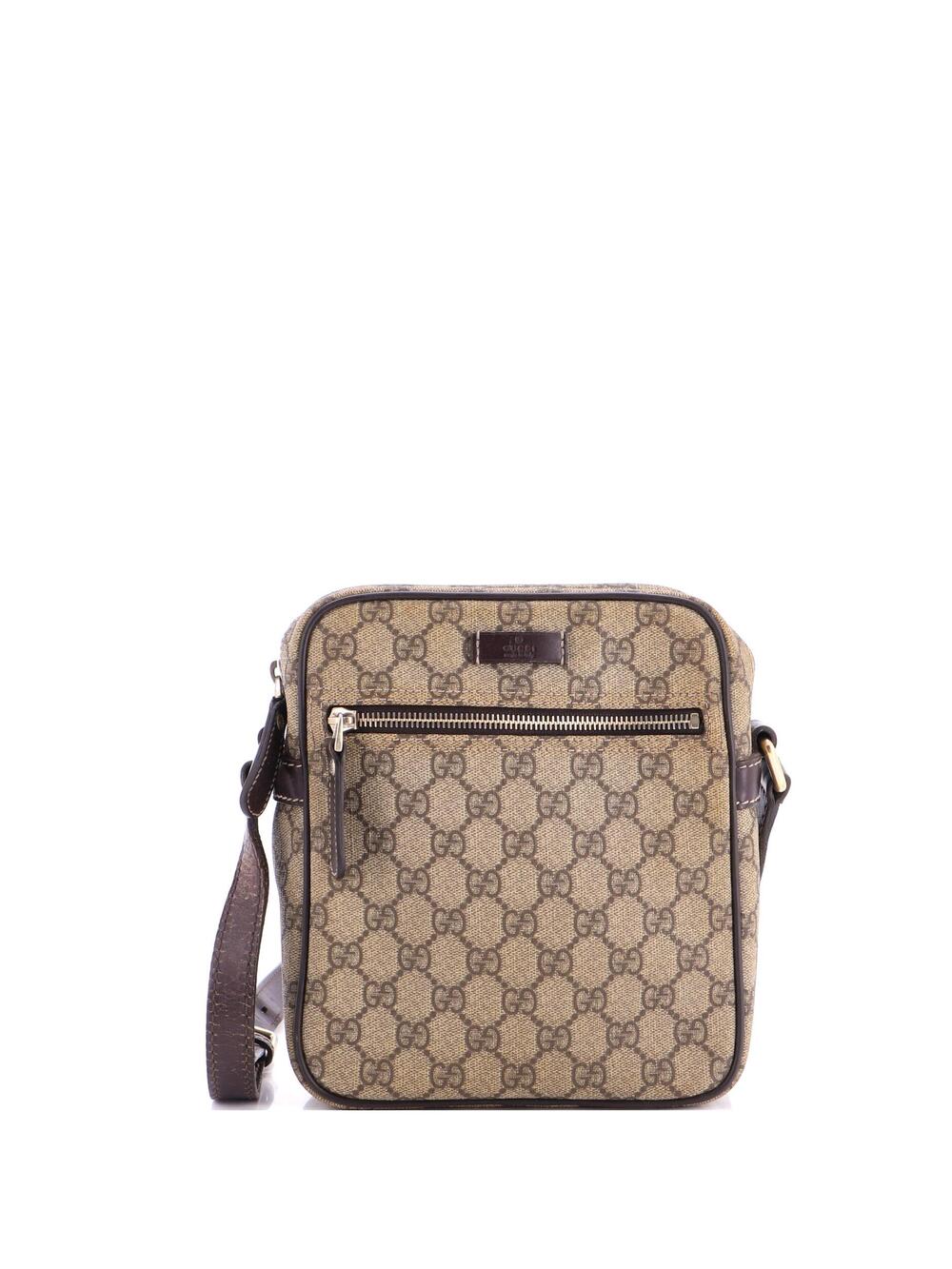 Gucci Front Zip Messenger Gg Coated #265962G58B
